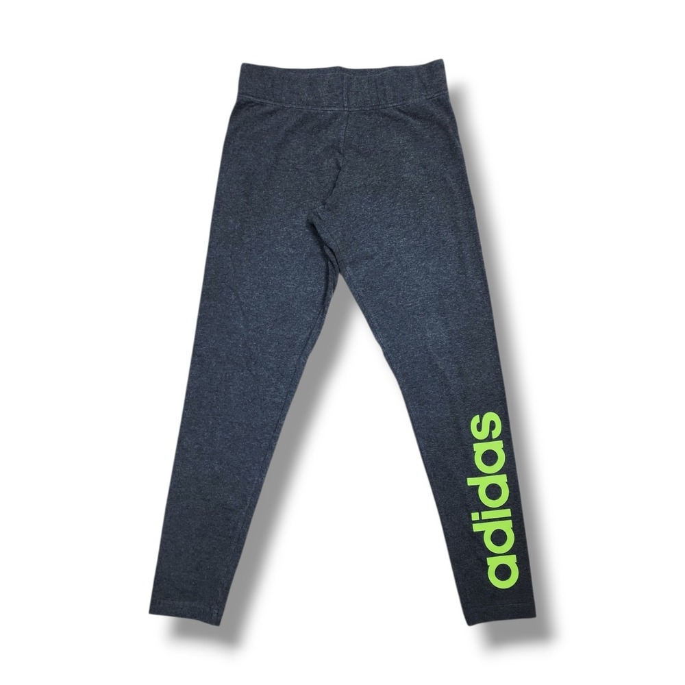 Adidas Multi Sport Leggings Neon Green‎ Spell out Women's Small